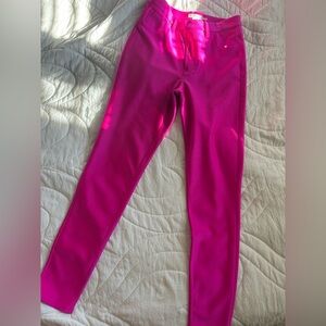 Good American Bright Fuchsia Stretch Skinny Pants